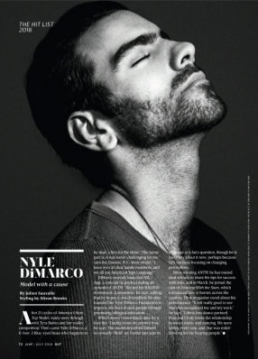 Nyle DiMarco 
Photo: Benedict Evans
For: Out Magazine, June/July 2016
